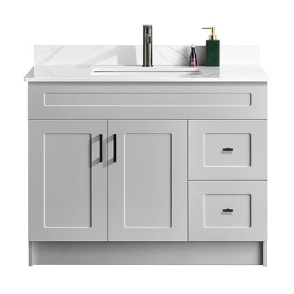 42″ Bathroom Vanity (HDF). Free Standing Bathroom Cabinet Left/Right