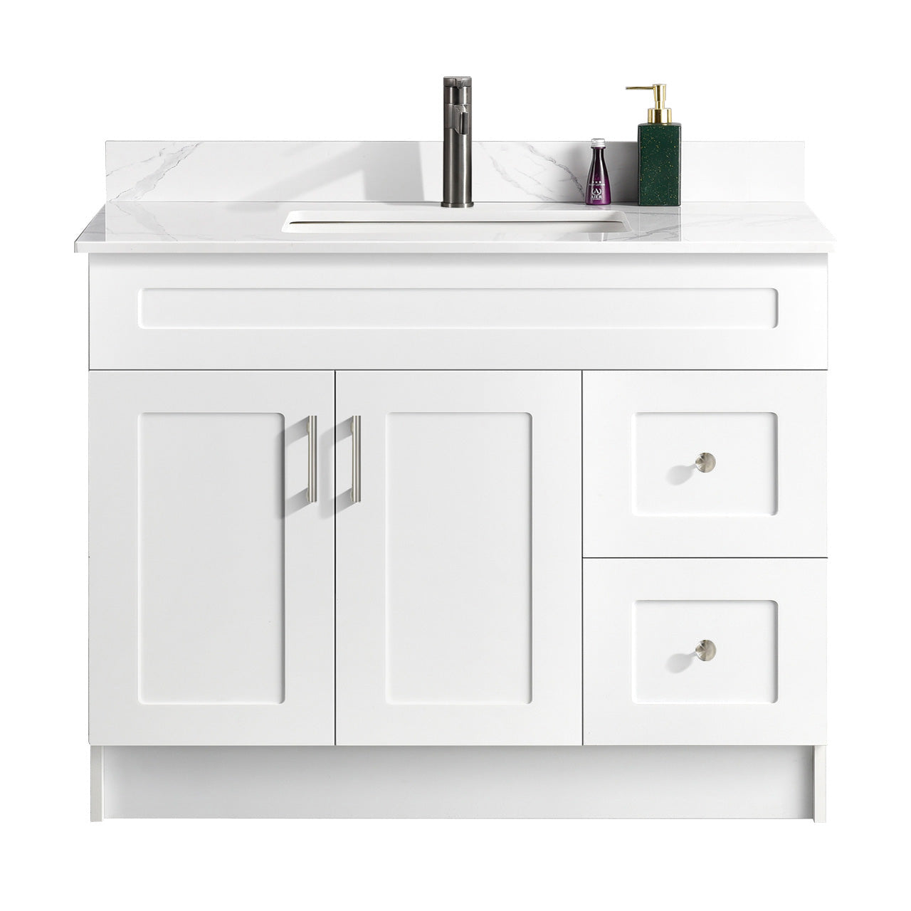 42″ Bathroom Vanity (HDF). Free Standing Bathroom Cabinet Left/Right