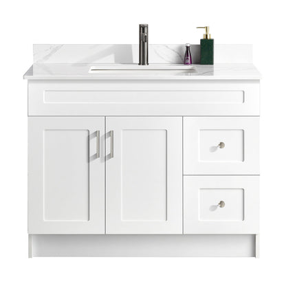 42″ Bathroom Vanity (HDF). Free Standing Bathroom Cabinet Left/Right