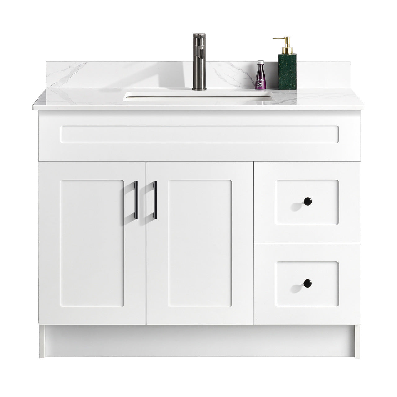 42″ Bathroom Vanity (HDF). Free Standing Bathroom Cabinet Left/Right