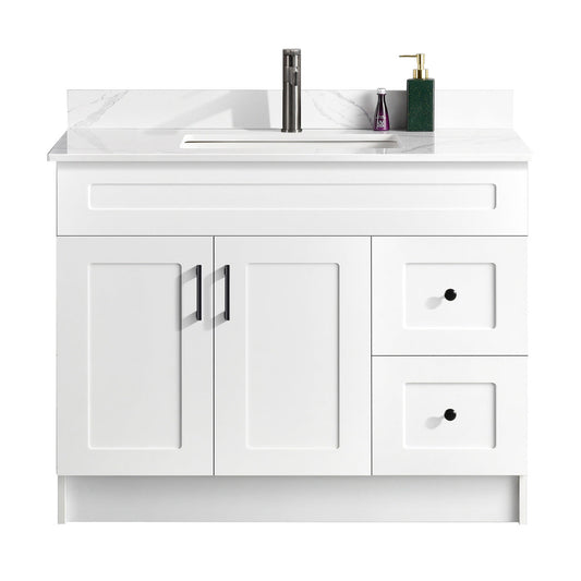 42″ Bathroom Vanity (HDF). Free Standing Bathroom Cabinet Left/Right