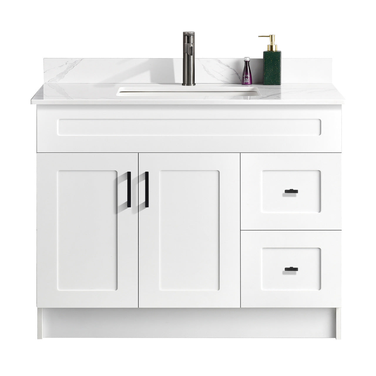 42″ Bathroom Vanity (HDF). Free Standing Bathroom Cabinet Left/Right