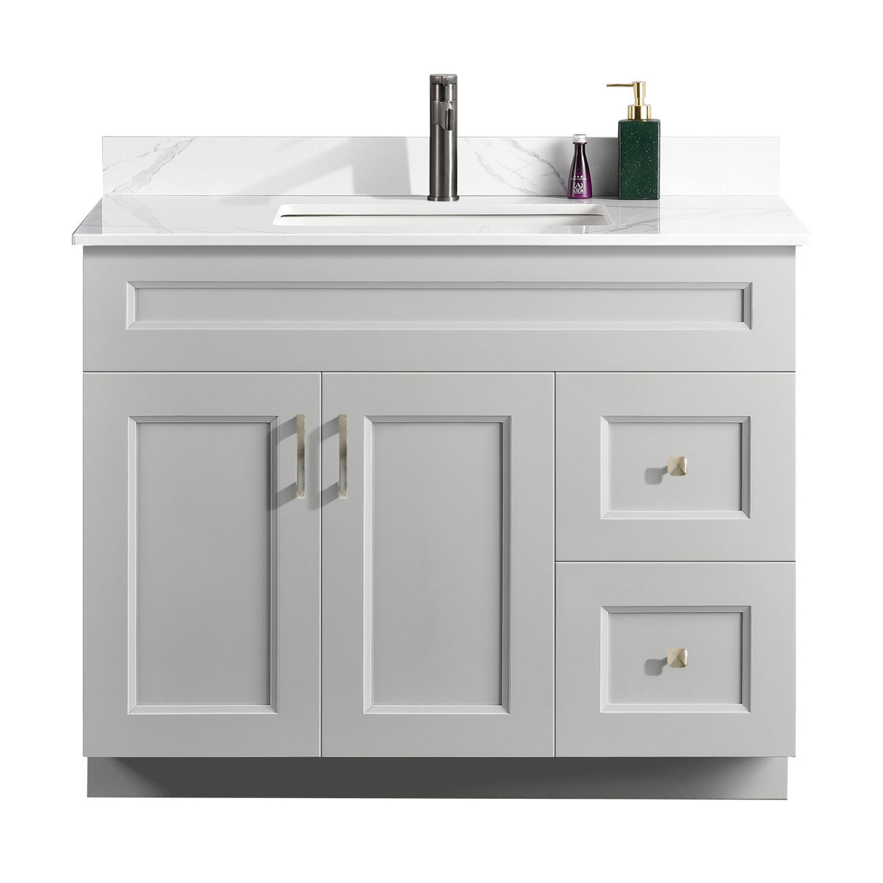 42″ Bathroom Vanity (Pinewood). Free Standing Bathroom Cabinet Left/Right