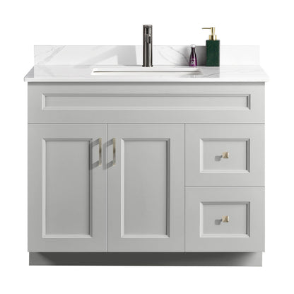 42″ Bathroom Vanity (Pinewood). Free Standing Bathroom Cabinet Left/Right