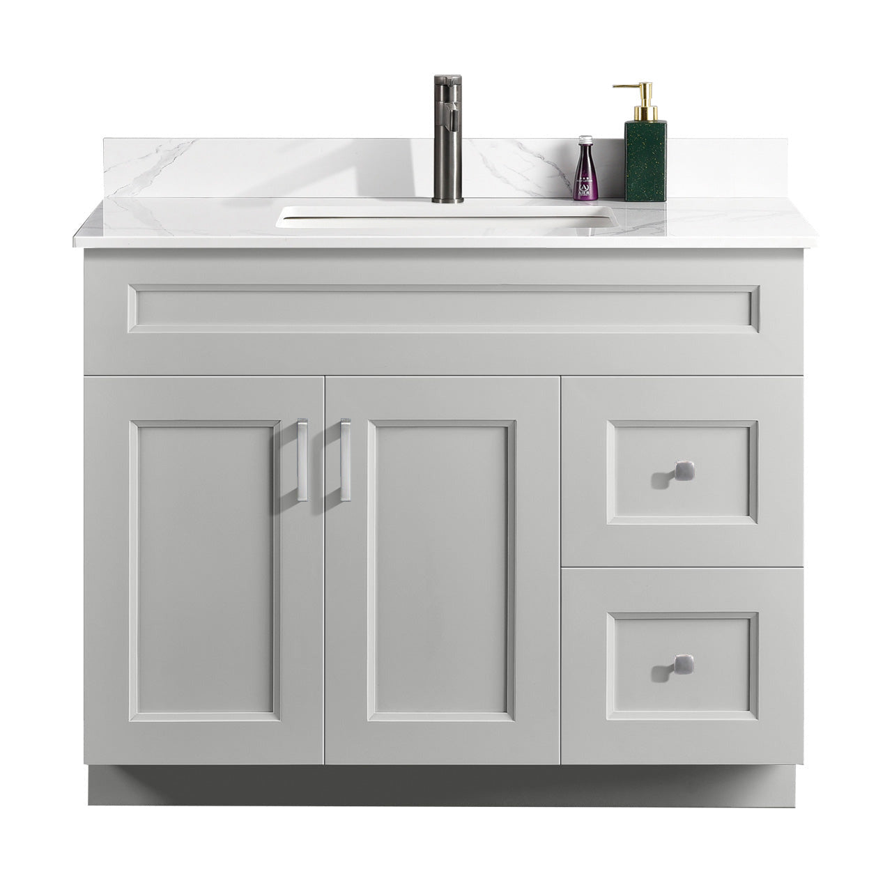 42″ Bathroom Vanity (Pinewood). Free Standing Bathroom Cabinet Left/Right