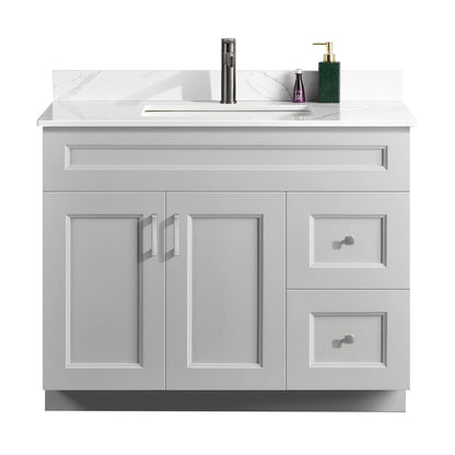 42″ Bathroom Vanity (Pinewood). Free Standing Bathroom Cabinet Left/Right