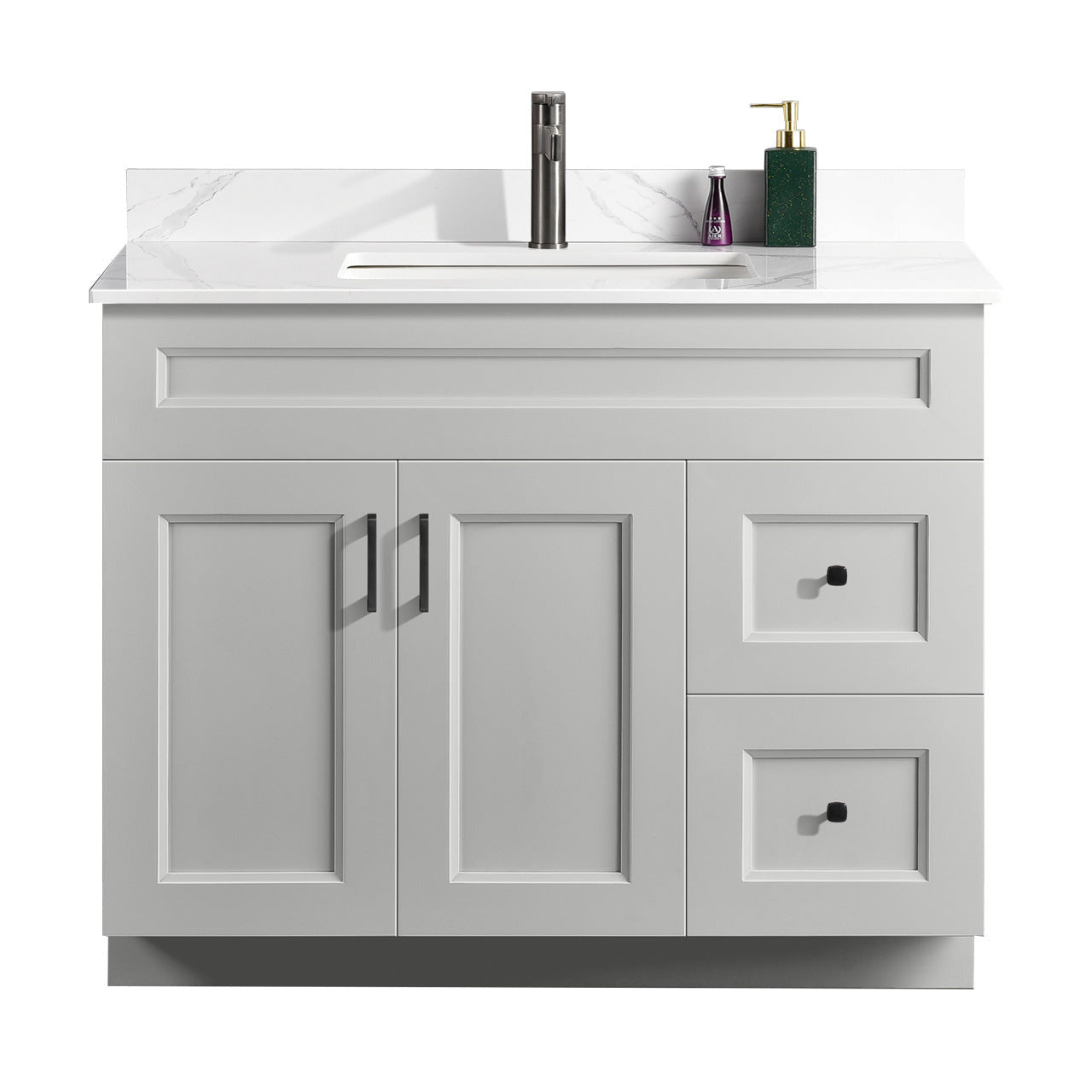 42″ Bathroom Vanity (Pinewood). Free Standing Bathroom Cabinet Left/Right