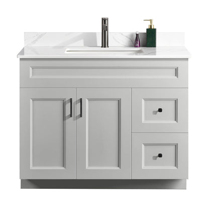 42″ Bathroom Vanity (Pinewood). Free Standing Bathroom Cabinet Left/Right