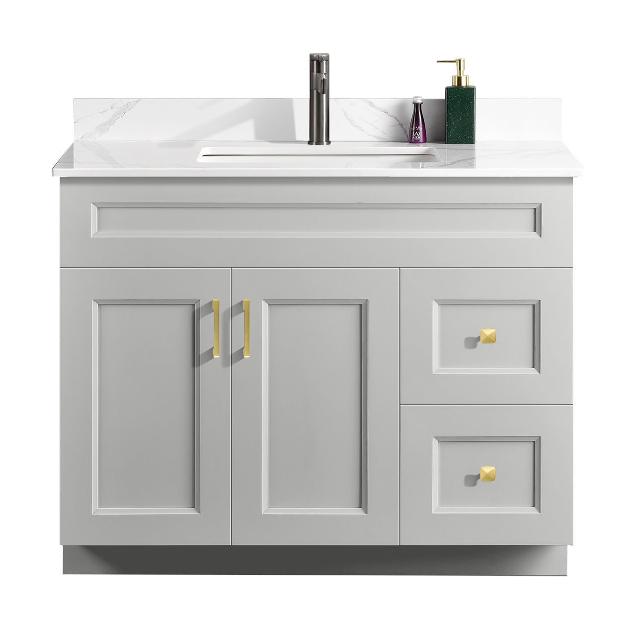 42″ Bathroom Vanity (Pinewood). Free Standing Bathroom Cabinet Left/Right