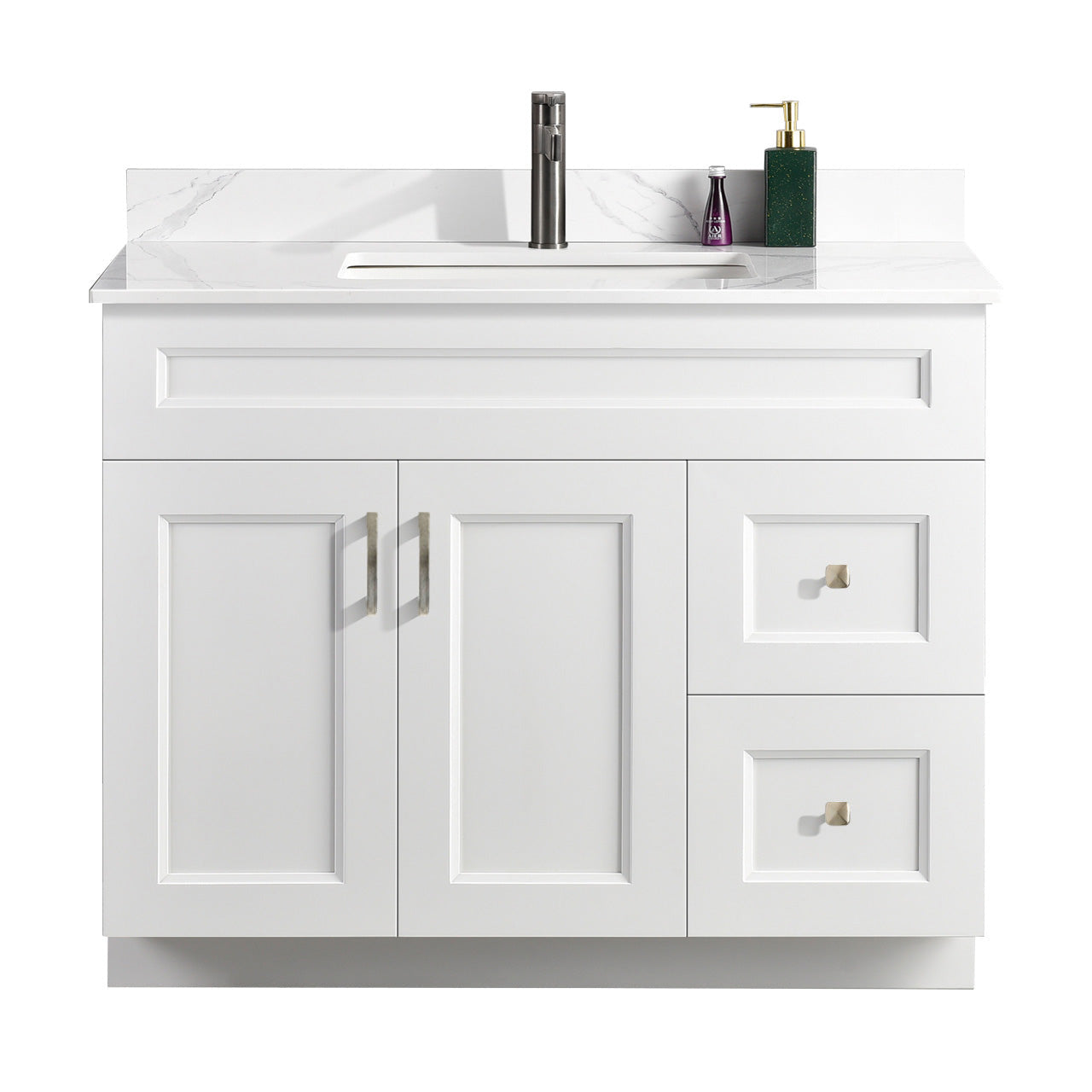 42″ Bathroom Vanity (Pinewood). Free Standing Bathroom Cabinet Left/Right