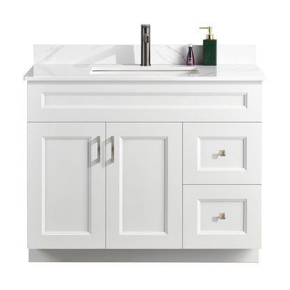 42″ Bathroom Vanity (Pinewood). Free Standing Bathroom Cabinet Left/Right