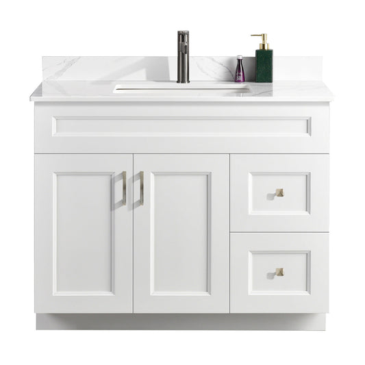42″ Bathroom Vanity (Pinewood). Free Standing Bathroom Cabinet Left/Right