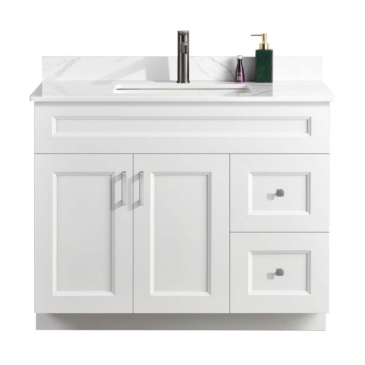 42″ Bathroom Vanity (Pinewood). Free Standing Bathroom Cabinet Left/Right