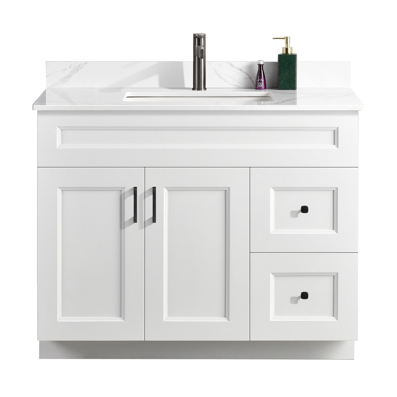42″ Bathroom Vanity (Pinewood). Free Standing Bathroom Cabinet Left/Right