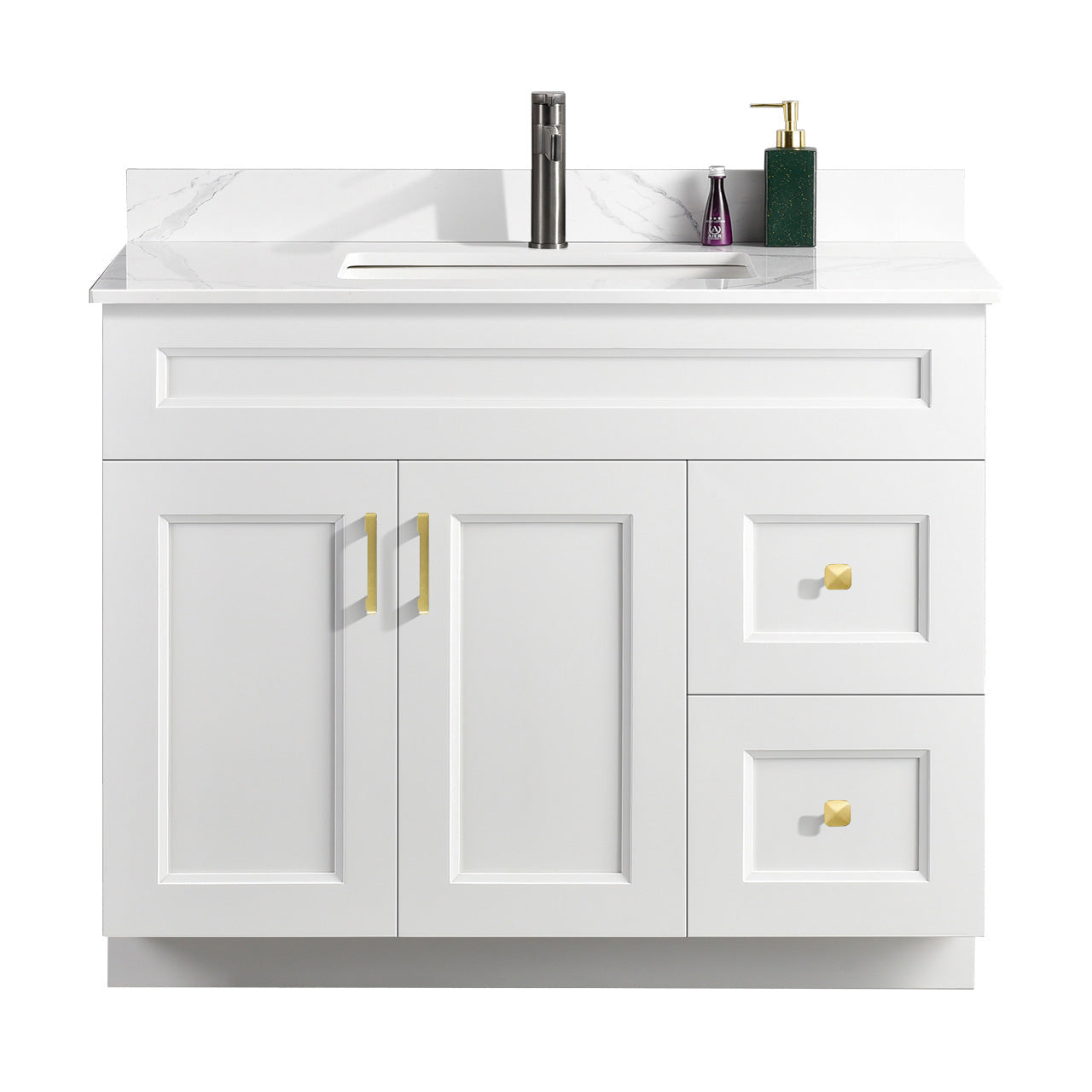 42″ Bathroom Vanity (Pinewood). Free Standing Bathroom Cabinet Left/Right