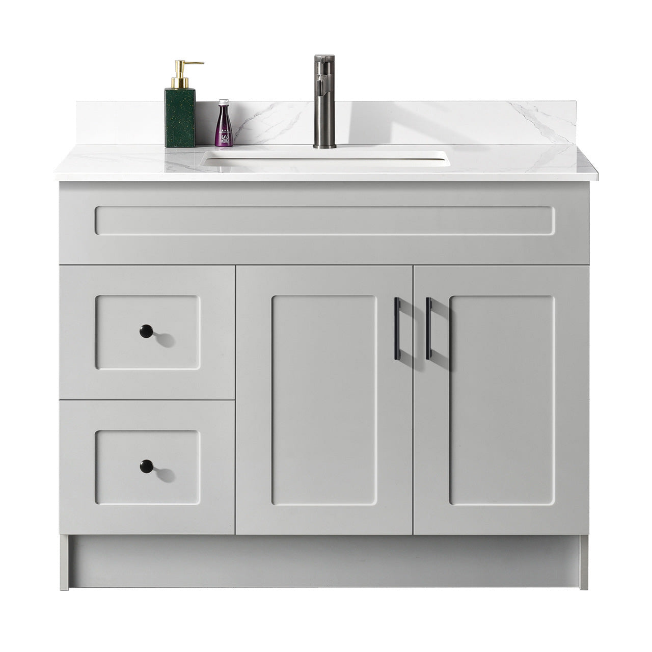42″ Bathroom Vanity (HDF). Free Standing Bathroom Cabinet Left/Right