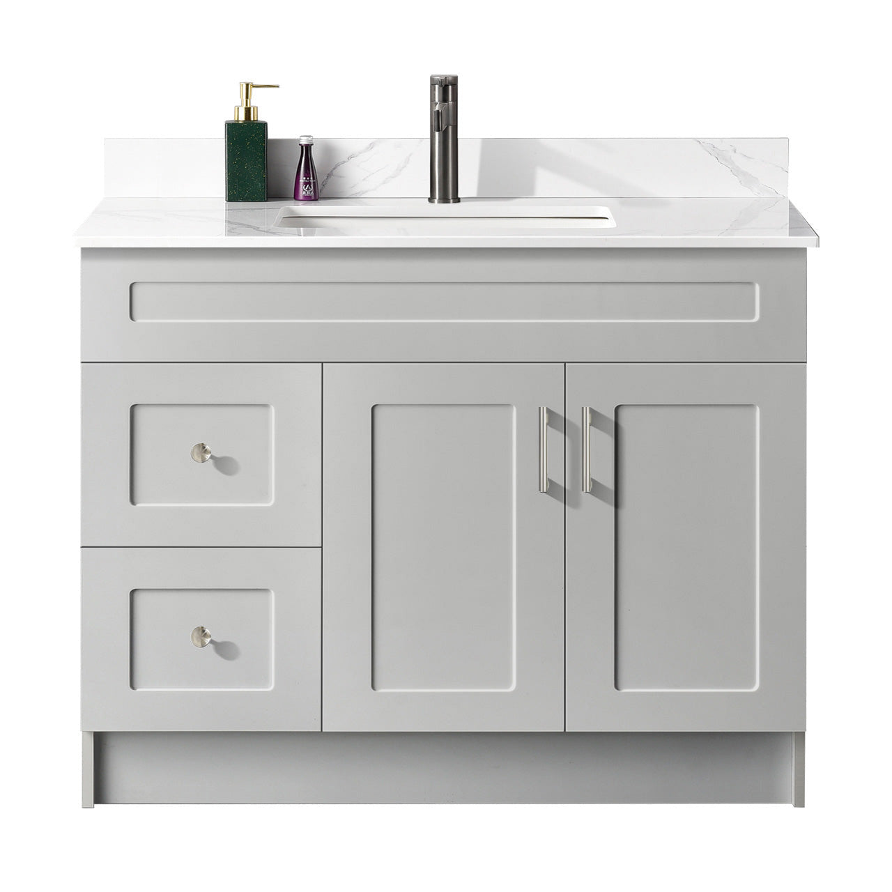42″ Bathroom Vanity (HDF). Free Standing Bathroom Cabinet Left/Right