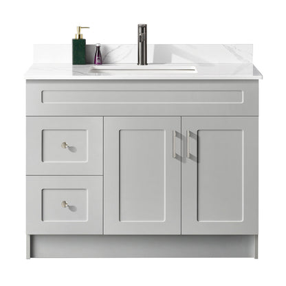 42″ Bathroom Vanity (HDF). Free Standing Bathroom Cabinet Left/Right