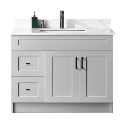 42″ Bathroom Vanity (HDF). Free Standing Bathroom Cabinet Left/Right