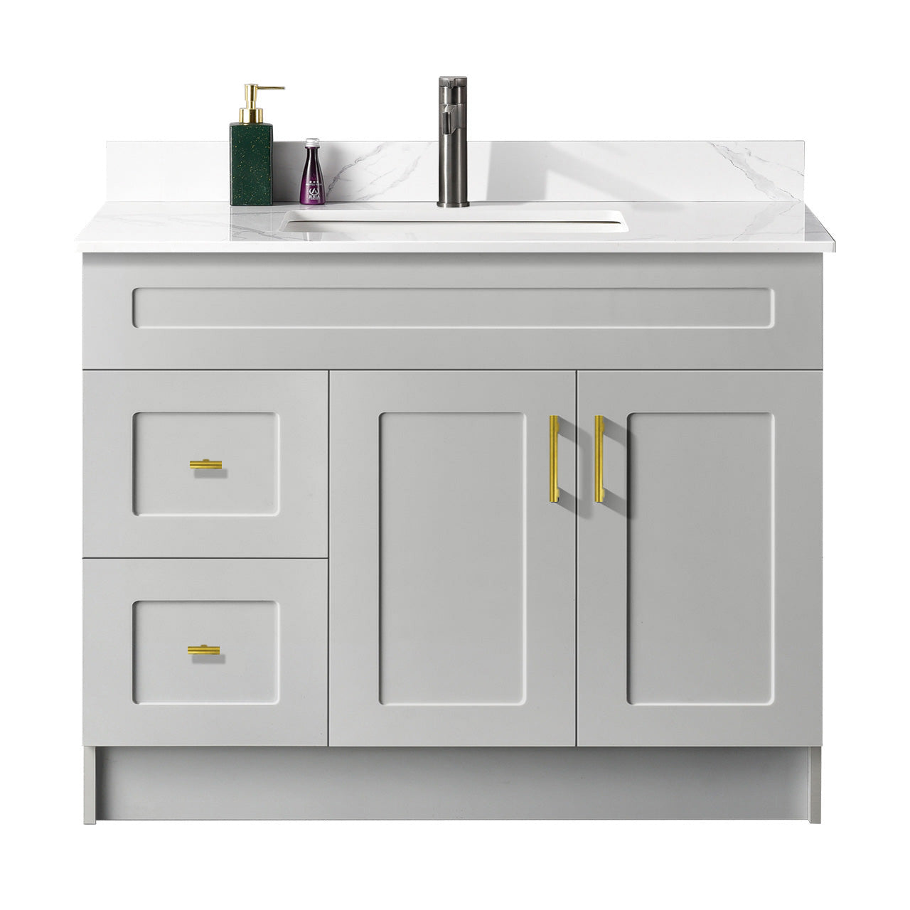 42″ Bathroom Vanity (HDF). Free Standing Bathroom Cabinet Left/Right