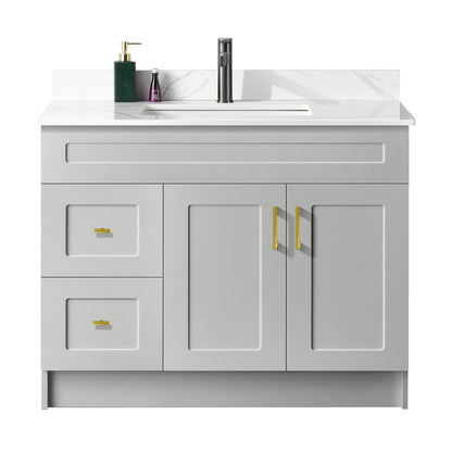 42″ Bathroom Vanity (HDF). Free Standing Bathroom Cabinet Left/Right