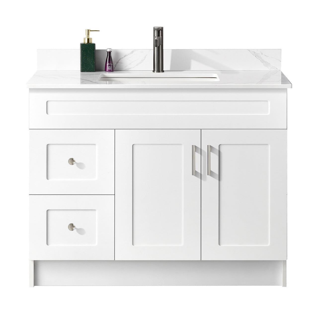 42″ Bathroom Vanity (HDF). Free Standing Bathroom Cabinet Left/Right