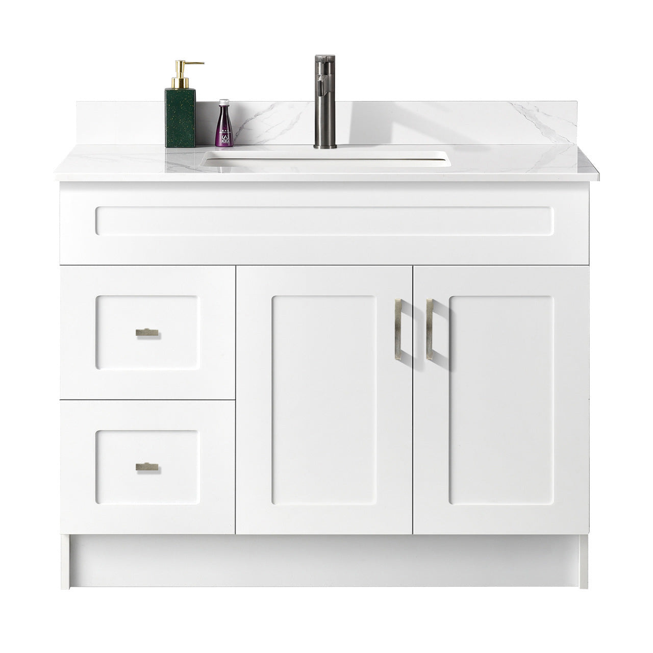 42″ Bathroom Vanity (HDF). Free Standing Bathroom Cabinet Left/Right
