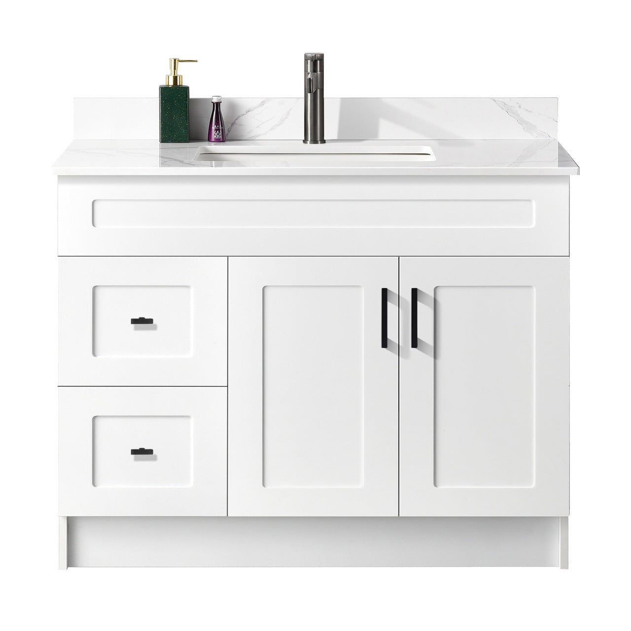 42″ Bathroom Vanity (HDF). Free Standing Bathroom Cabinet Left/Right