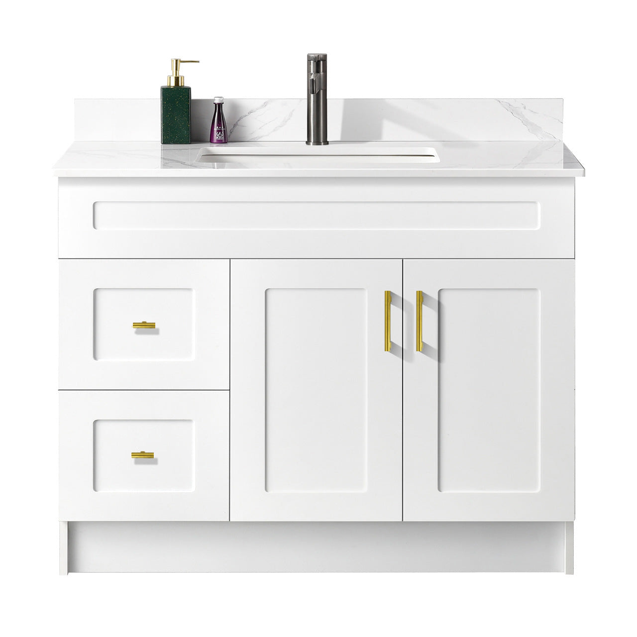 42″ Bathroom Vanity (HDF). Free Standing Bathroom Cabinet Left/Right