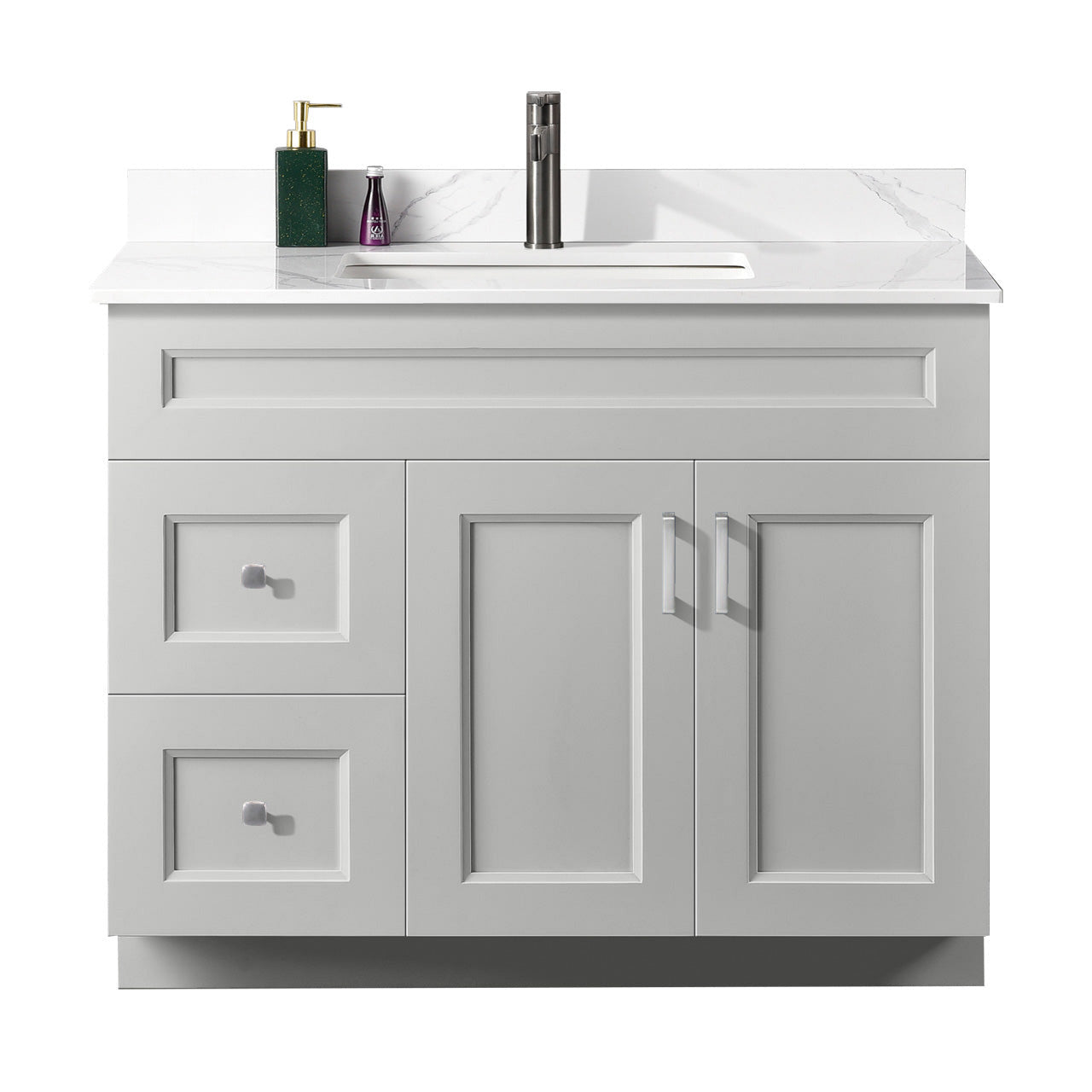 42″ Bathroom Vanity (Pinewood). Free Standing Bathroom Cabinet Left/Right