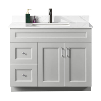 42″ Bathroom Vanity (Pinewood). Free Standing Bathroom Cabinet Left/Right