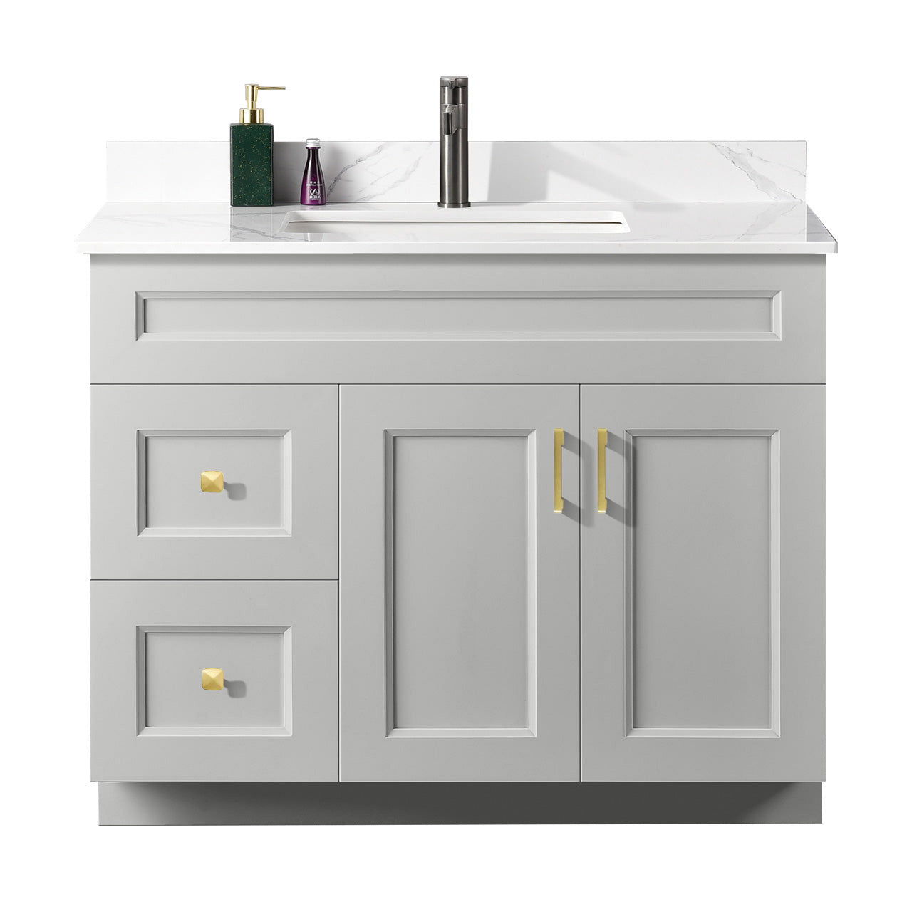 42″ Bathroom Vanity (Pinewood). Free Standing Bathroom Cabinet Left/Right