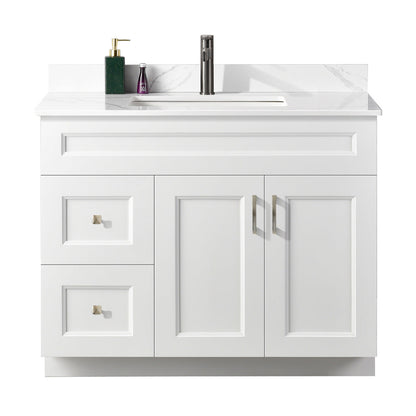 42″ Bathroom Vanity (Pinewood). Free Standing Bathroom Cabinet Left/Right