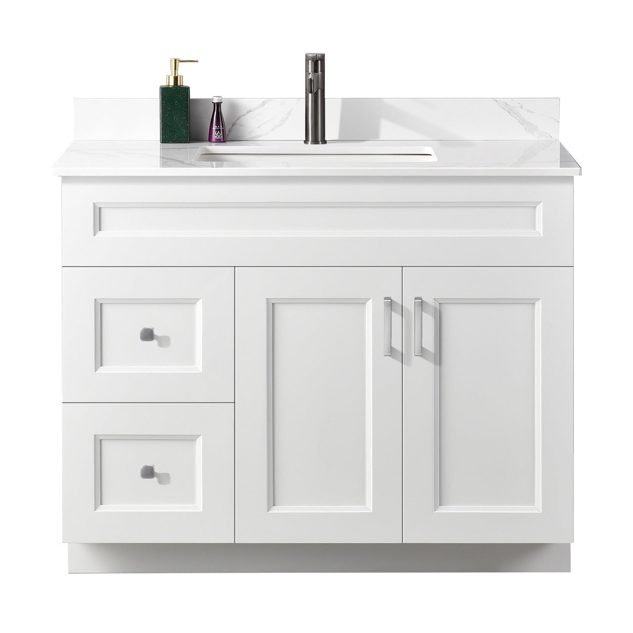 42″ Bathroom Vanity (Pinewood). Free Standing Bathroom Cabinet Left/Right