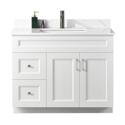 42″ Bathroom Vanity (Pinewood). Free Standing Bathroom Cabinet Left/Right