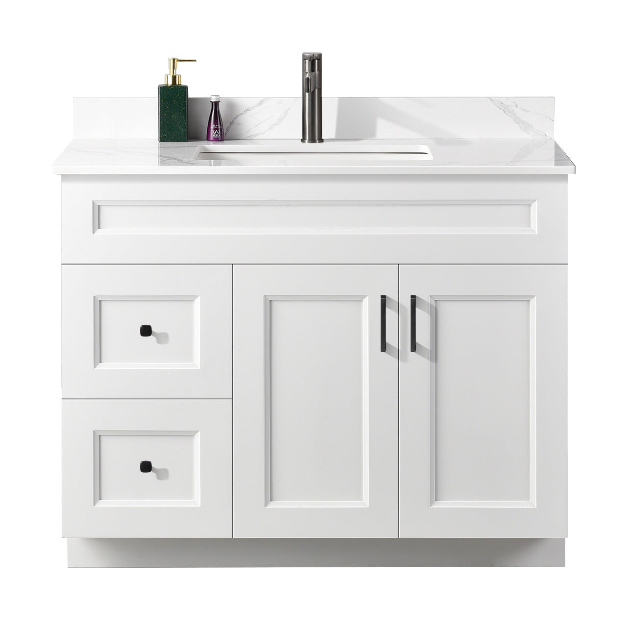 42″ Bathroom Vanity (Pinewood). Free Standing Bathroom Cabinet Left/Right