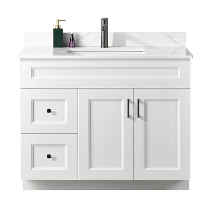 42″ Bathroom Vanity (Pinewood). Free Standing Bathroom Cabinet Left/Right