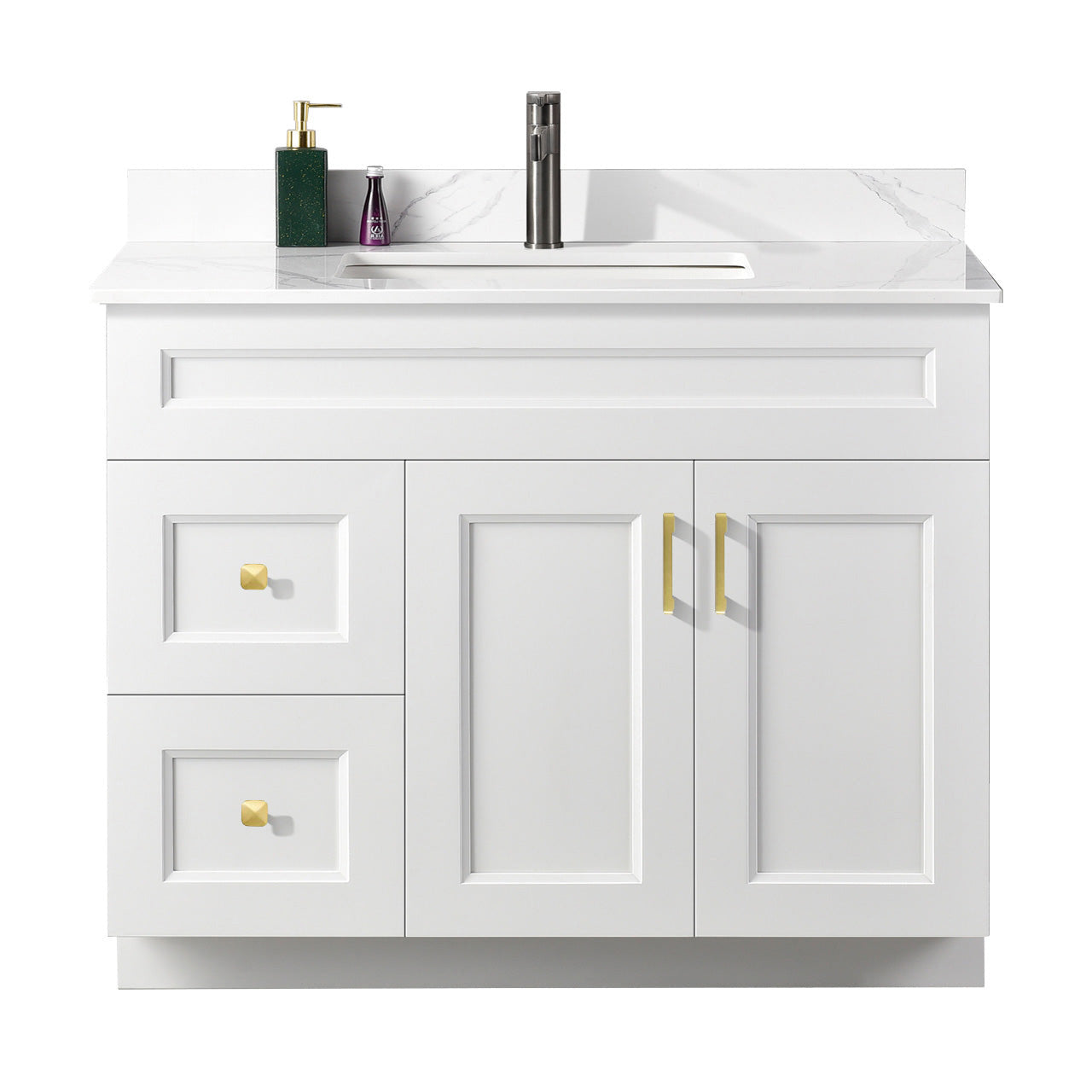 42″ Bathroom Vanity (Pinewood). Free Standing Bathroom Cabinet Left/Right