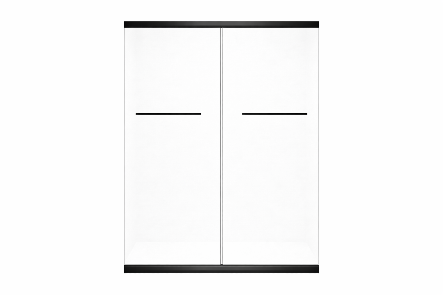 BL-603 Double Sliding Frameless Shower Door (48x72, 60x72, 60x75)