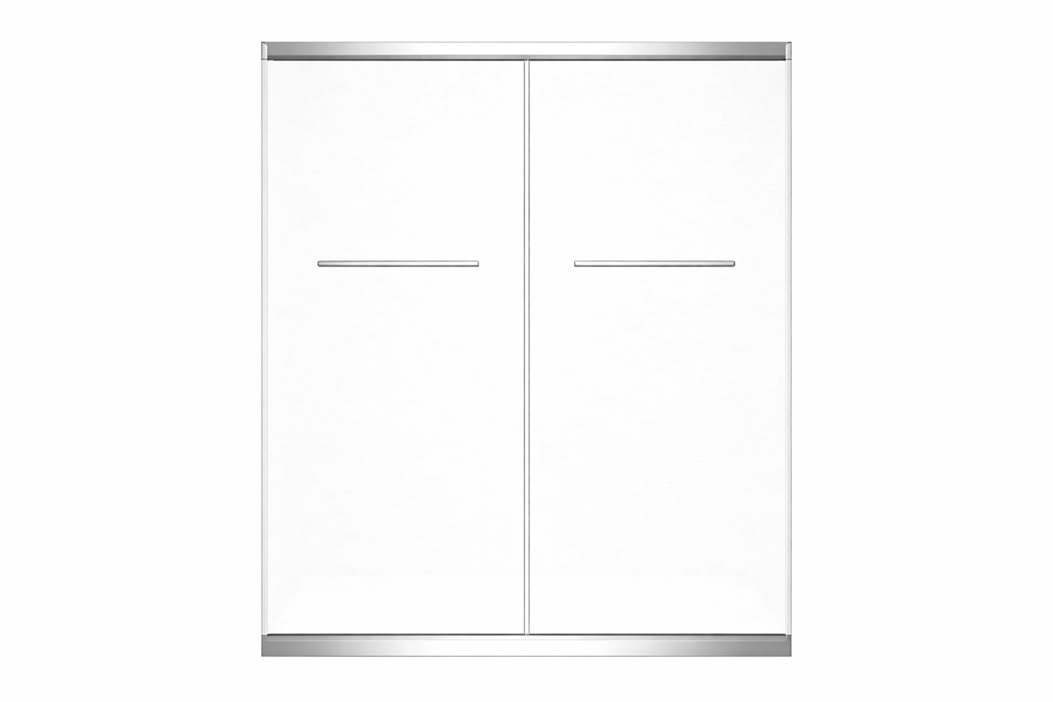 BL-603 Double Sliding Frameless Shower Door (48x72, 60x72, 60x75)