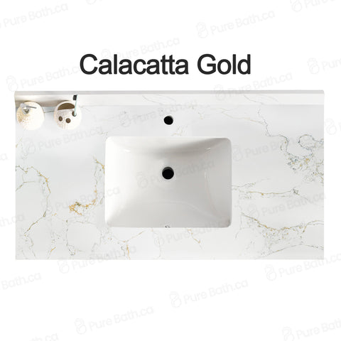48″ Bathroom Vanity Oak Light (MDF) with Six Drawers on Each Side. Free Standing