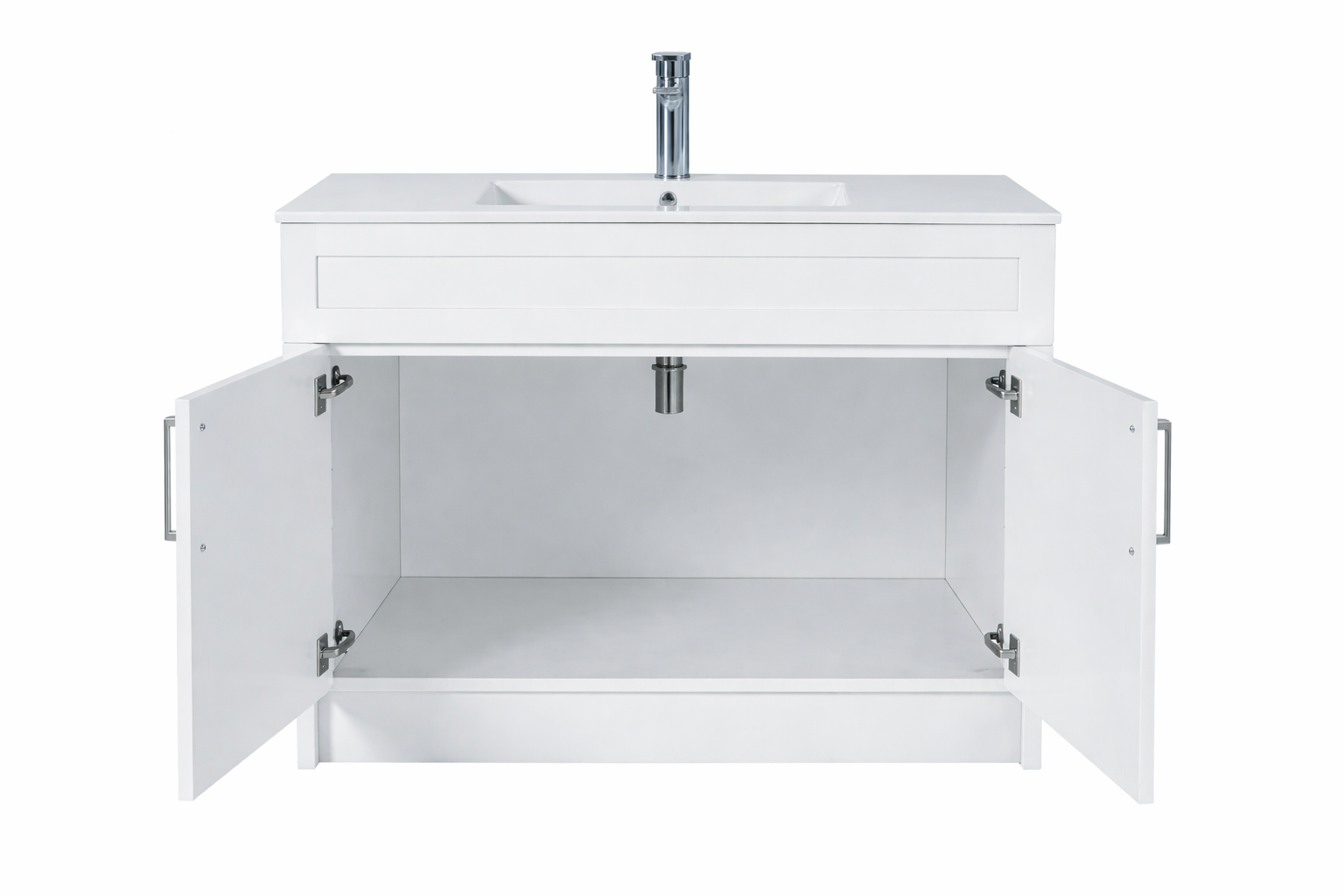 36″ Freestanding Bathroom Vanity With Ceramic Top (MDF)(GLS118)