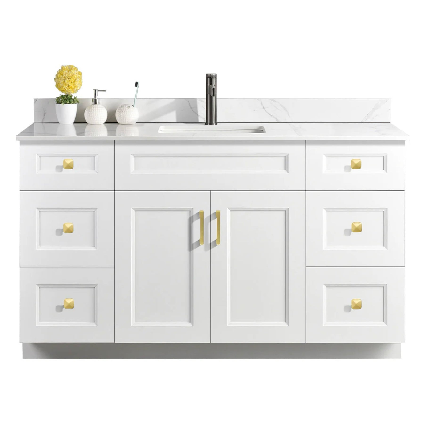 54″ Bathroom Vanity (Pinewood). Free Standing Bathroom Cabinet