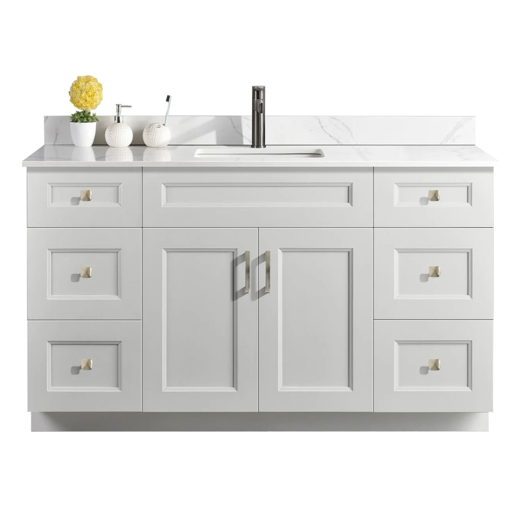 54″ Bathroom Vanity (Pinewood). Free Standing Bathroom Cabinet