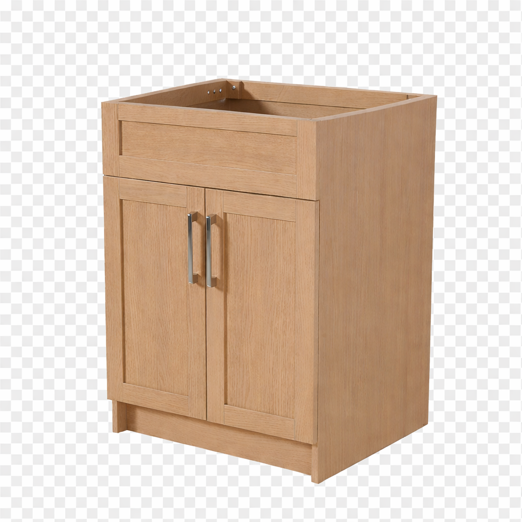 24 inch Particle Board Light Oak Vanity