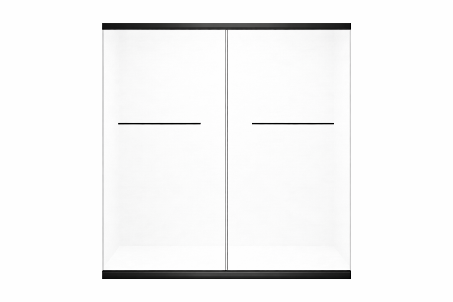 BL-603 Double Sliding Frameless Shower Door (48x72, 60x72, 60x75)