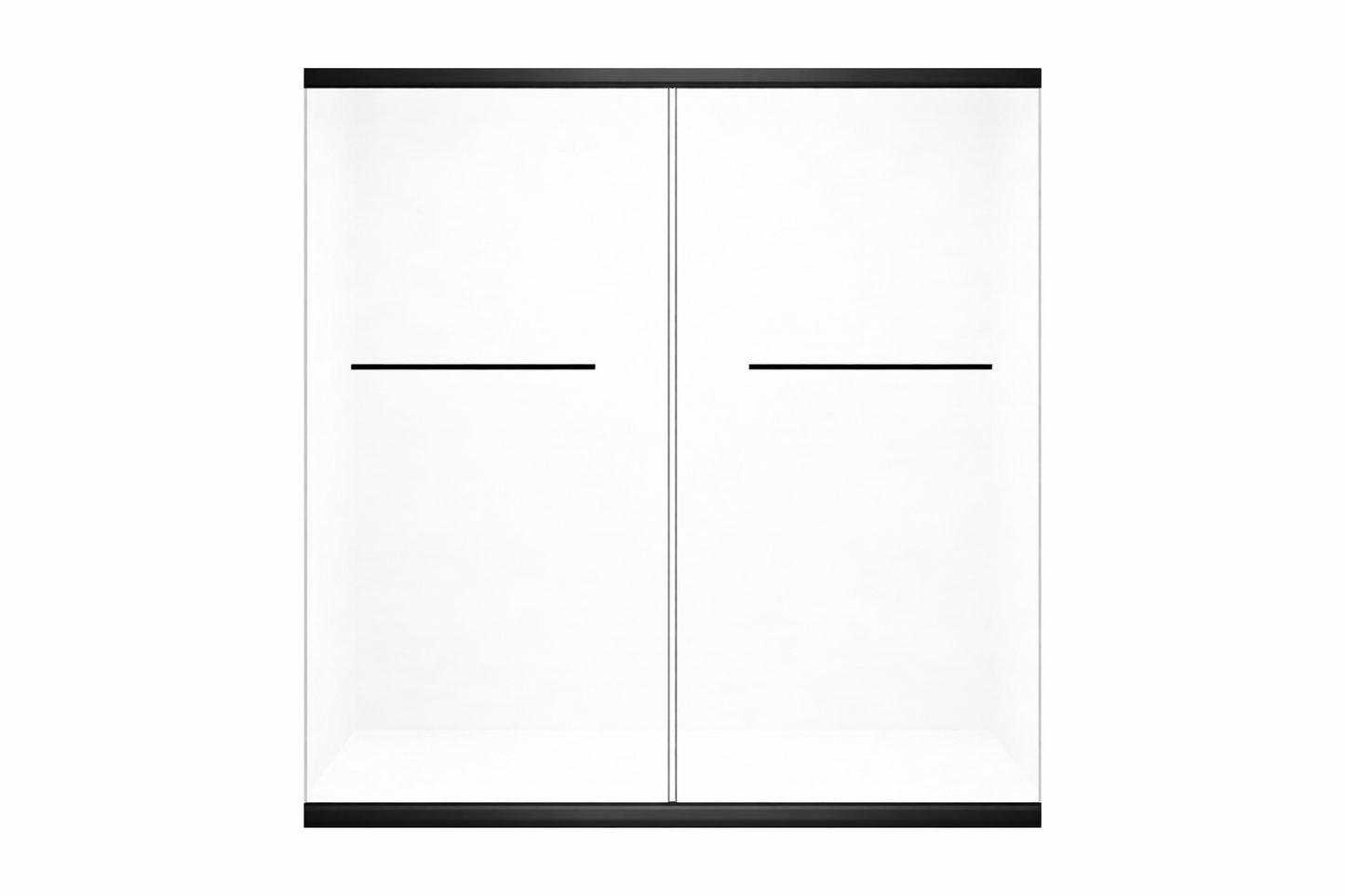 BL-603 Double Sliding Frameless Shower Door (48x72, 60x72, 60x75)