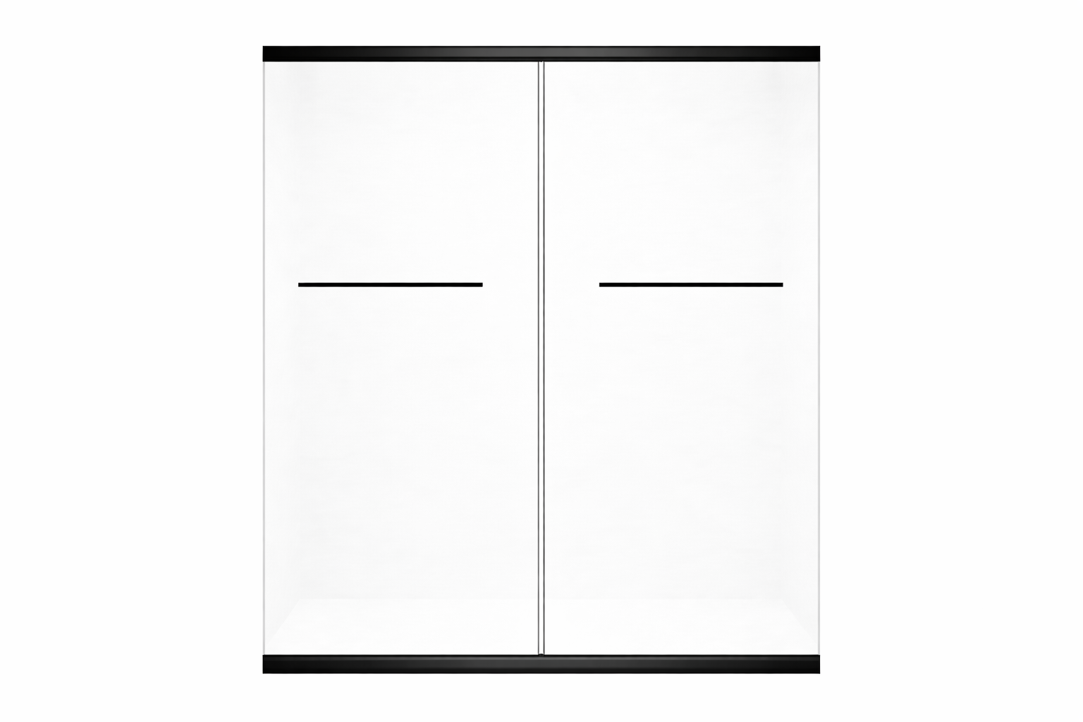 BL-603 Double Sliding Frameless Shower Door (48x72, 60x72, 60x75)