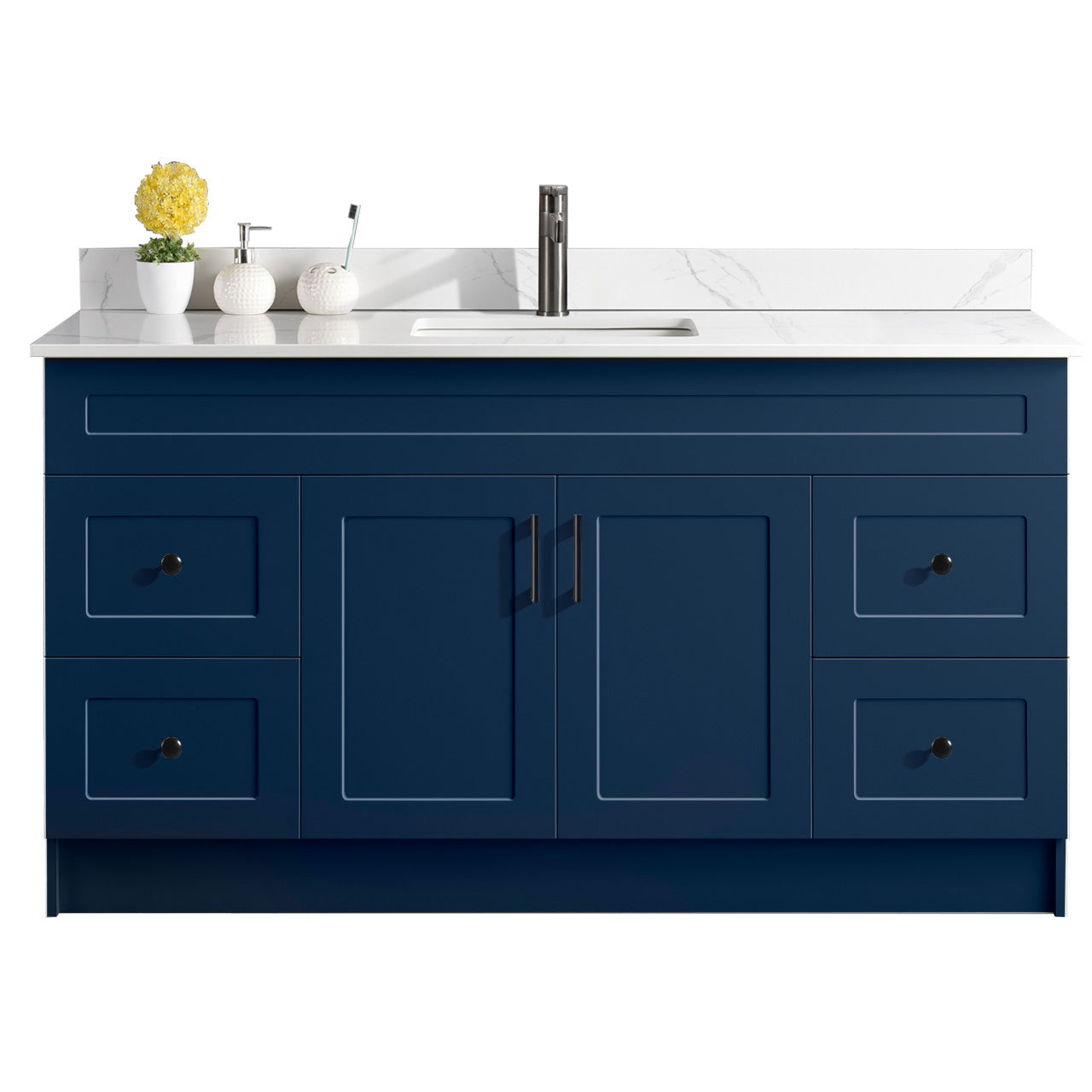 60″ Single Sink Bathroom Vanity (HDF). Free Standing Bathroom Cabinet