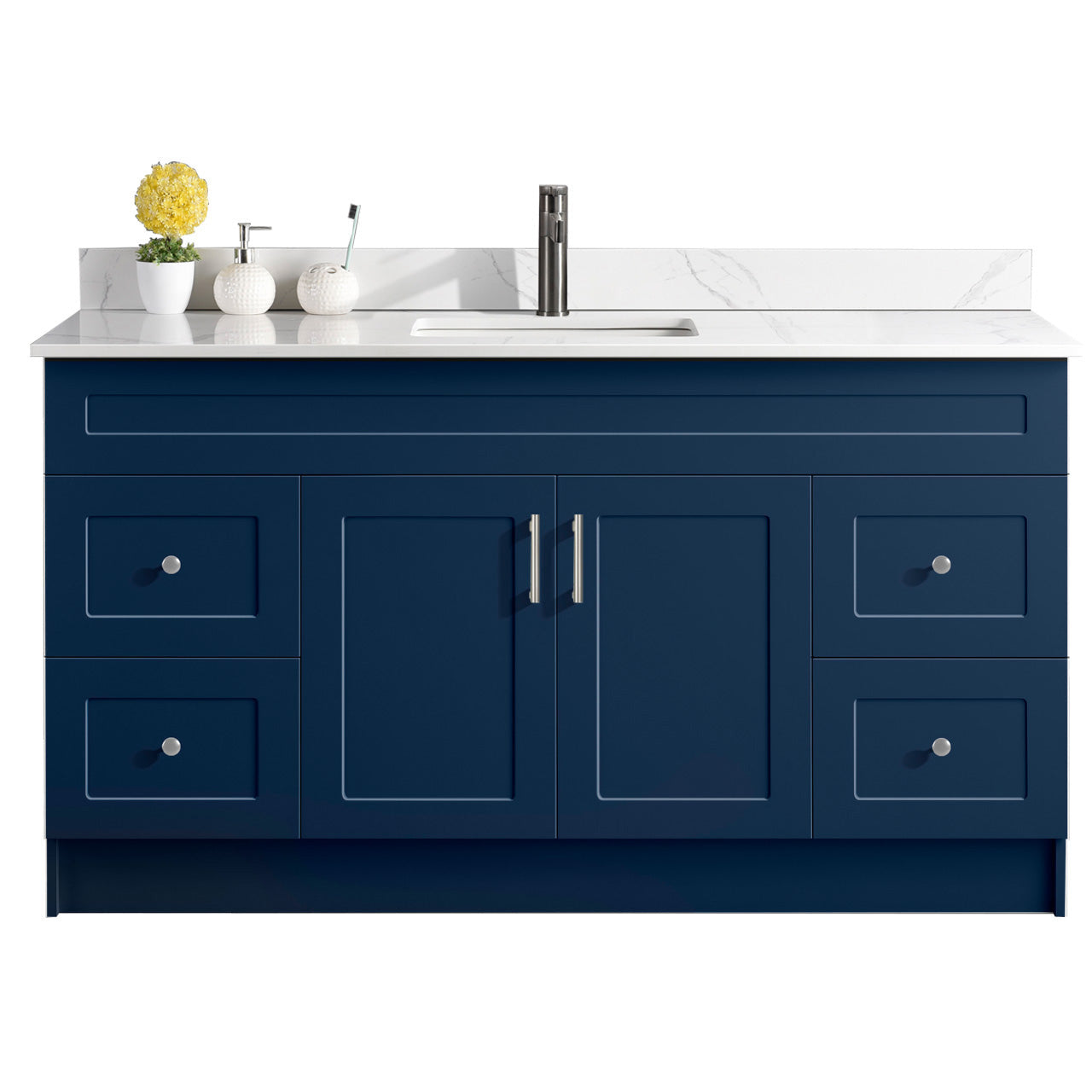 60″ Single Sink Bathroom Vanity (HDF). Free Standing Bathroom Cabinet